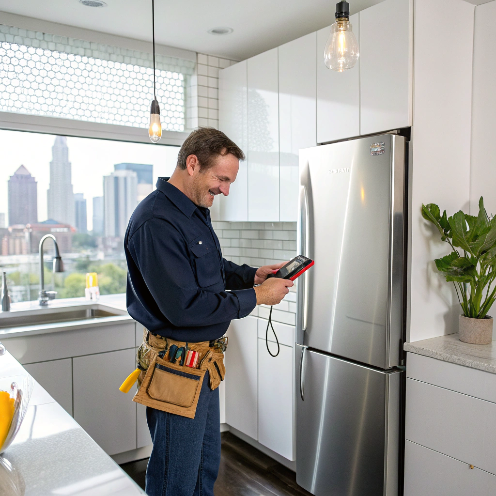 Atlanta kitchen appliance technician performing oven repair service